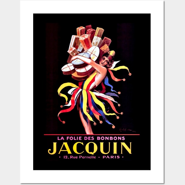 Leonetto Cappiello Jacquin Bonbon Advertising Poster Wall Art by PatricianneK